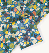 Terrazzo Gift Wrap, Model Makers Paper. Teal, Blue. Hadley