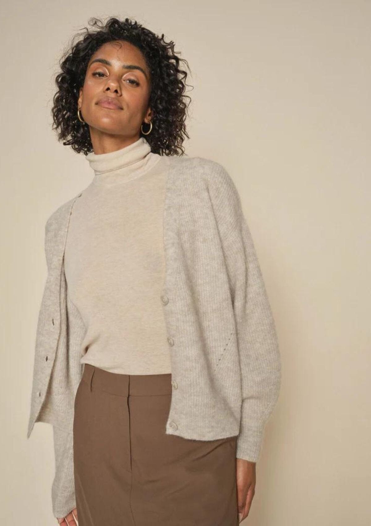 Thora V-Neck Knit Cardigan | Mos Mosh – Eighty Seven