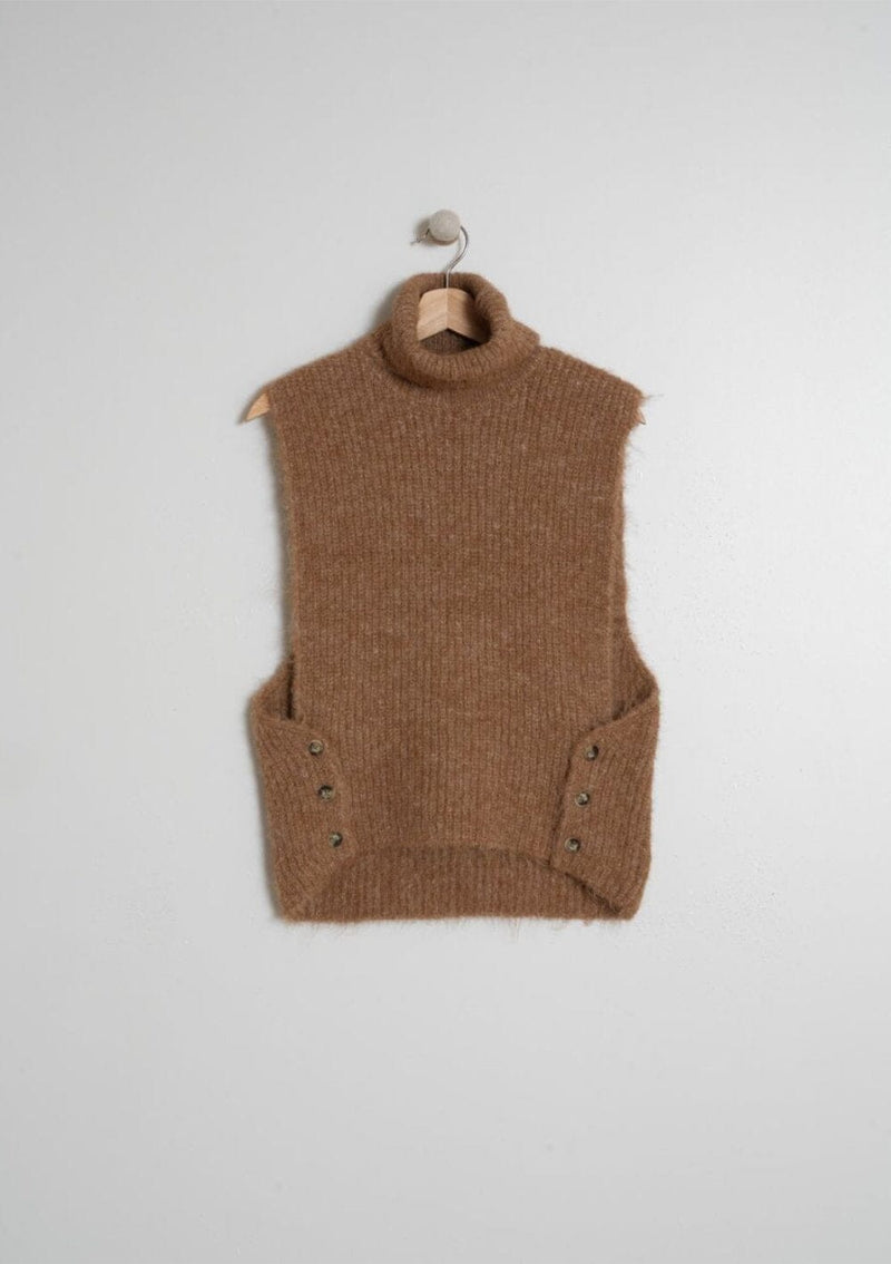 Turtle Neck Knitted Throwover | Indi & Cold Vest Indi & Cold