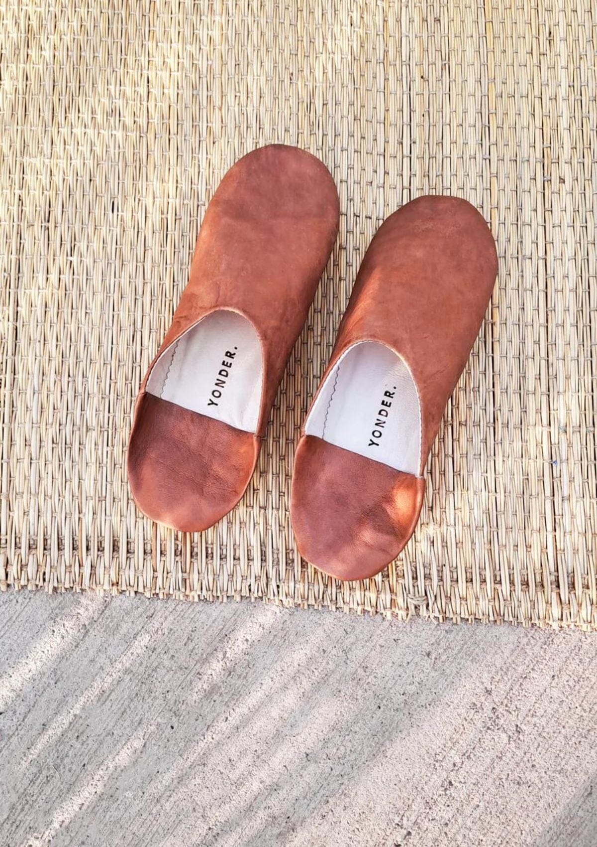 Women's Babouche Leather Slippers | Yonder Slippers Yonder