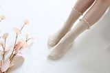 Women's Ruffle Mesh Cotton Socks Socks Happy Knits
