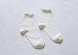 Women's Ruffle Mesh Cotton Socks Socks Happy Knits