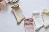 Women's Ruffle Mesh Cotton Socks Socks Happy Knits