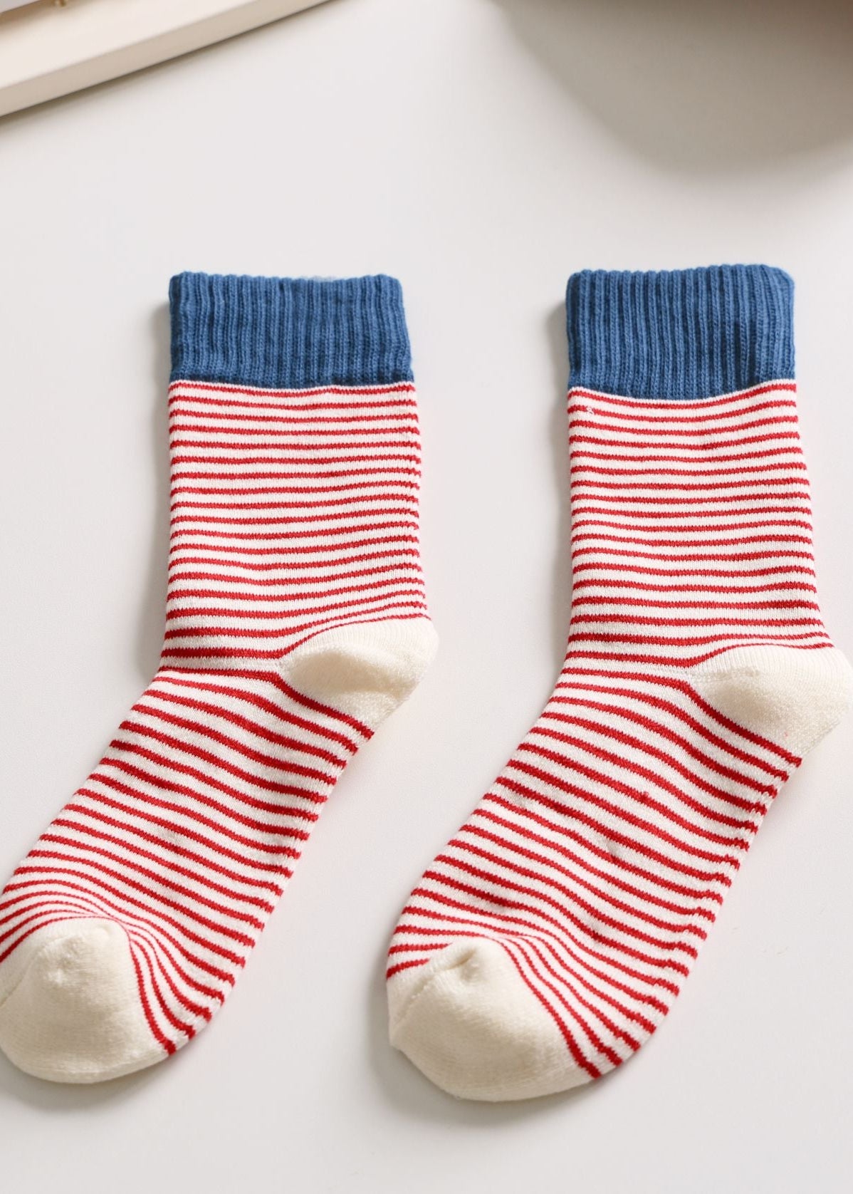 Women's Striped Cotton Socks - Soft, Breathable & Stylish Happy Knits