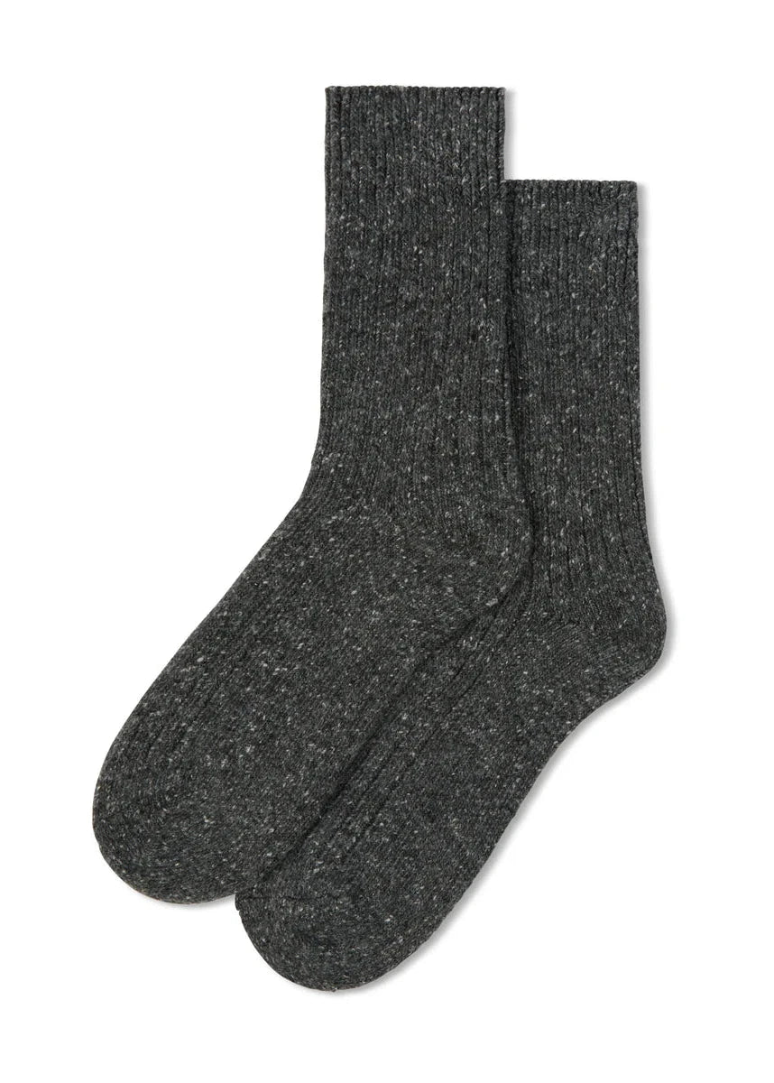 Wool Men's Rib Sock | Chalk Socks Chalk