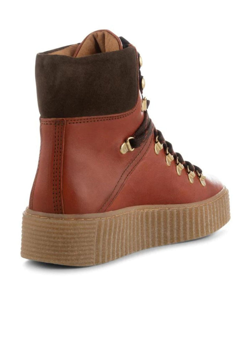 Agda Red Brown Leather Boot | Shoe The Bear Boots Shoe The Bear