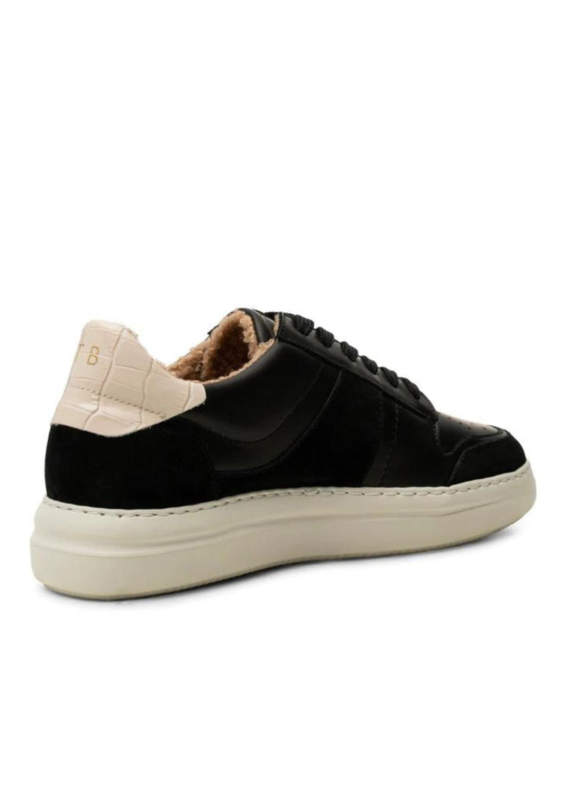 Black Leather Winter Sneakers | Valda Court Warm | Shoe The Bear Trainers Shoe The Bear