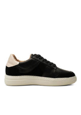 Black Leather Winter Sneakers | Valda Court Warm | Shoe The Bear Trainers Shoe The Bear