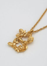 Floral Letters Gold Plated | Alex Monroe Necklace Alex Monroe