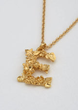 Floral Letters Gold Plated | Alex Monroe Necklace Alex Monroe