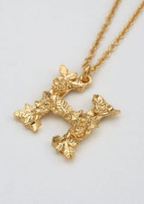 Floral Letters Gold Plated | Alex Monroe Necklace Alex Monroe