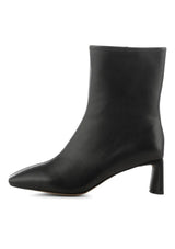 Black Leather Square Toe and Heel Arlo Boot | Shoe The Bear Boots Shoe The Bear