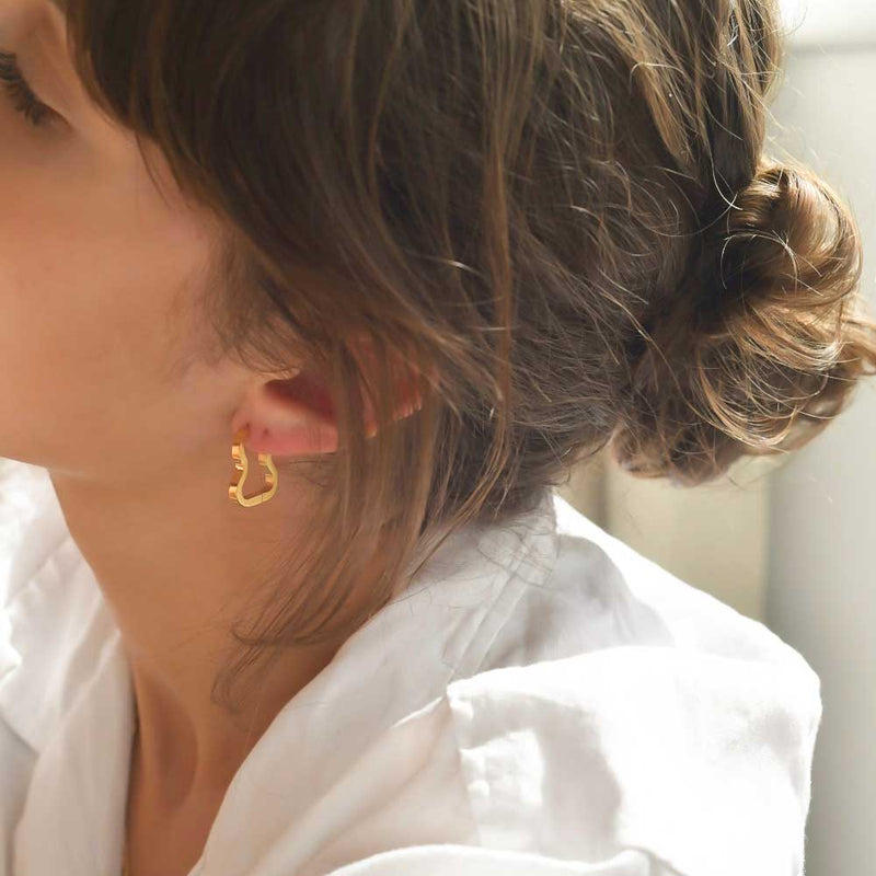 Arya Hoop Earrings | A Weathered Penny Earrings A Weathered Penny