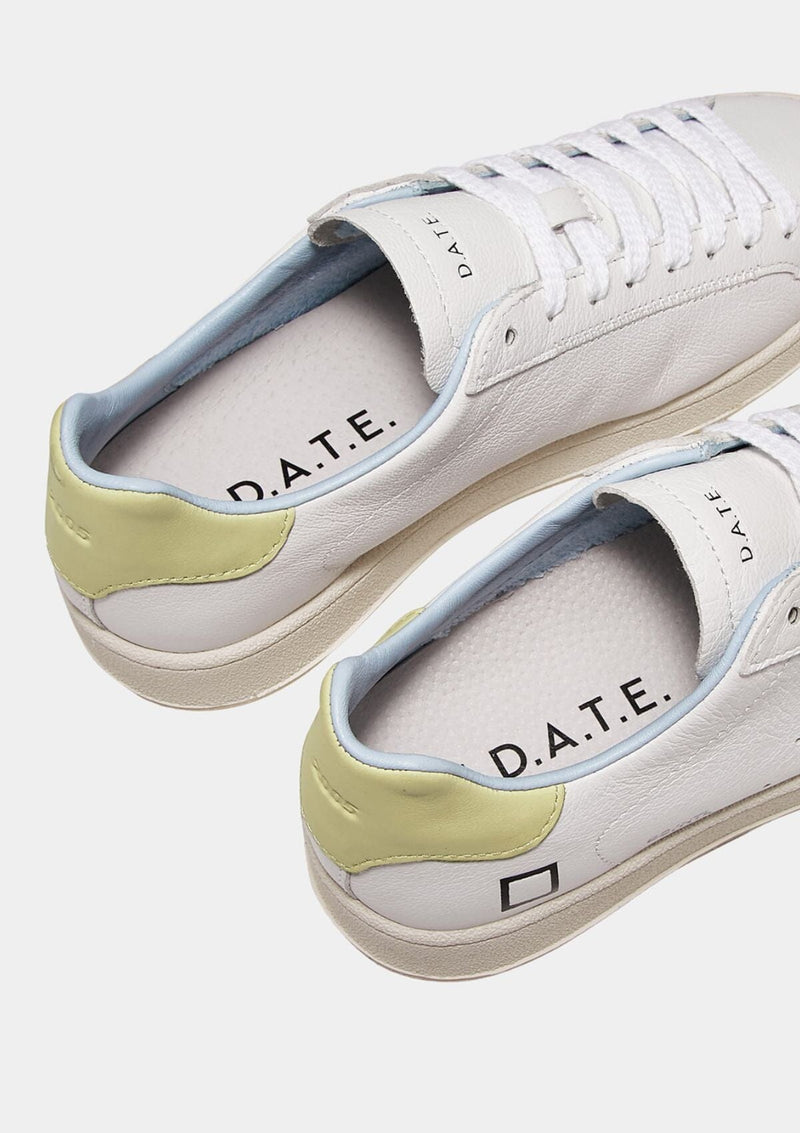 Base Natural White Yellow | D.A.T.E Sneakers Trainers D.A.T.E