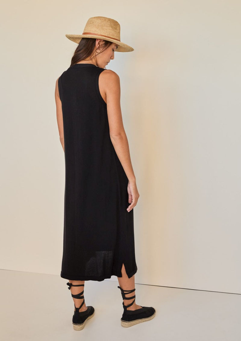 Black sleeveless dress/cardi combination | Yerse Dress Yerse