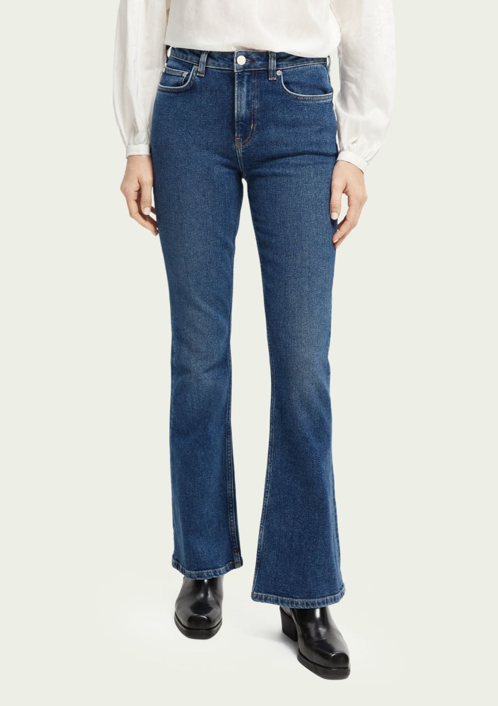The Charm High Rise Flared Jeans | Scotch & Soda – Eighty Seven