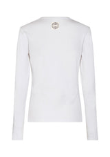 Cotton Ribbed Long Sleeve Top | Levete Room Long Sleeve T-Shirt Levete Room