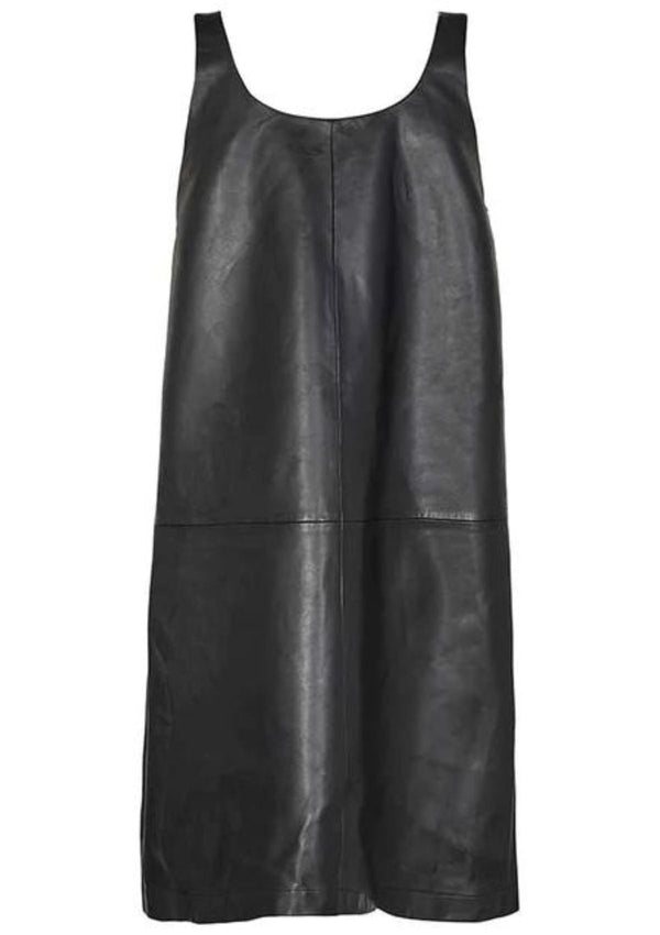 Leather Mini Pinafore Dress | Globa 26 | Levete Room Dress Levete Room