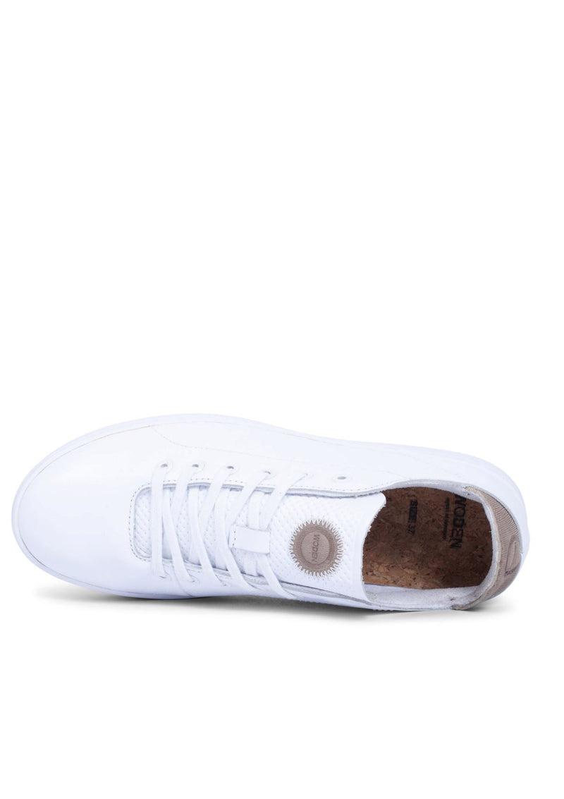 Jane Leather Bright White Sneakers | WODEN Trainers WODEN