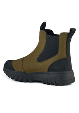 Dark Olive Magda Rubber Track Boot | Woden Boots WODEN