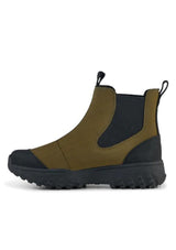 Dark Olive Magda Rubber Track Boot | Woden Boots WODEN