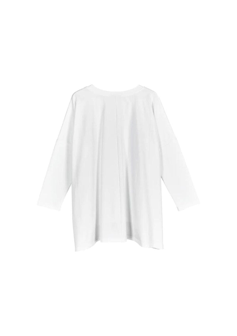 Olivia Top | Chalk Long Sleeve T-Shirt Chalk