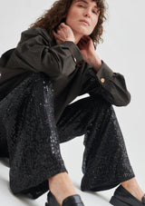 Black Sequin Trousers | Shine On | Second Female Trousers Second Female
