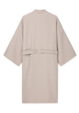100% Cotton Waffle Kimono Dressing Gown | Kim Kimono | Chalk Dressing Gown Chalk