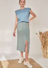 Floral Midi Skirt | Yerse Skirt Yerse
