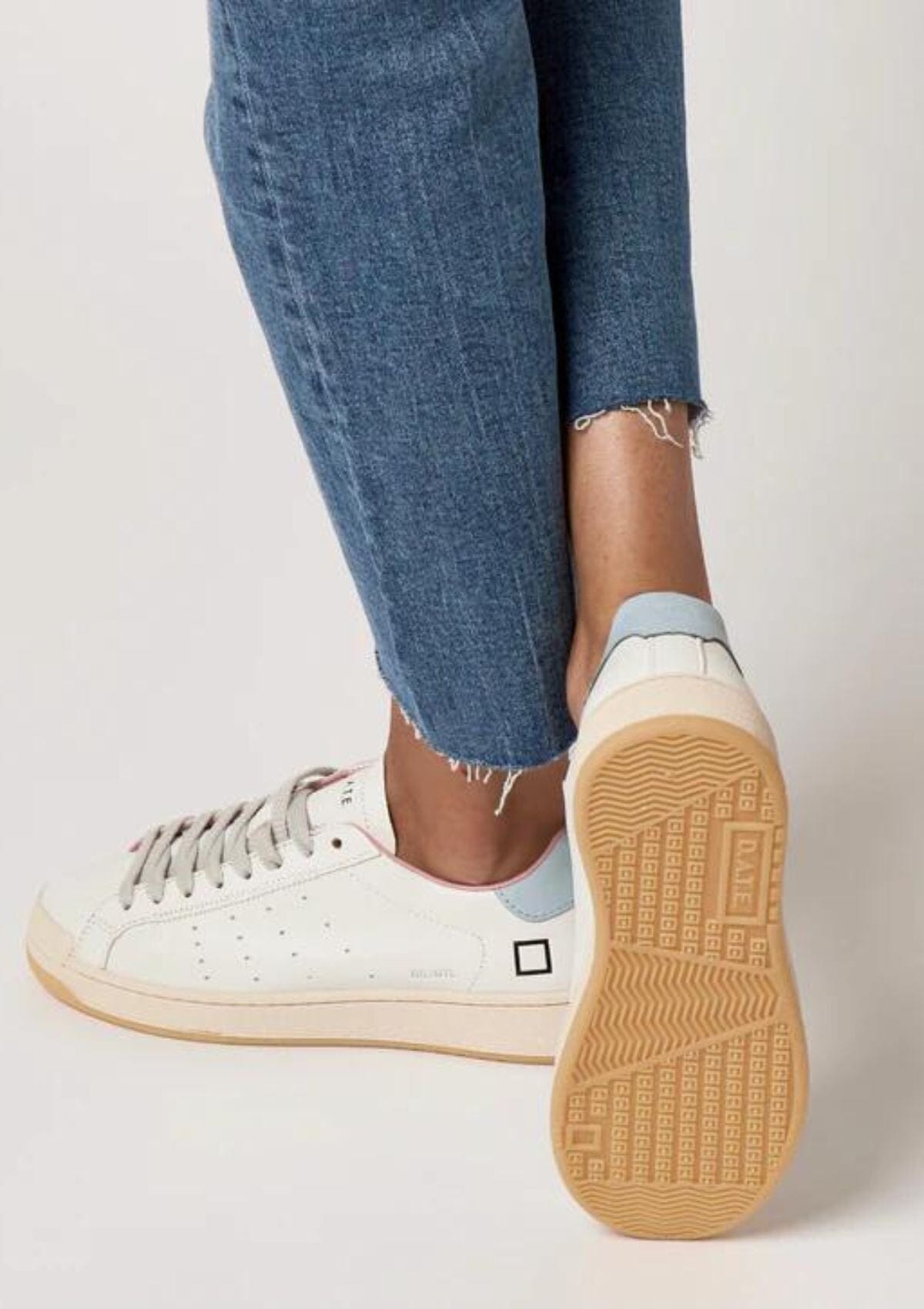 Base Natural White Sky | D.A.T.E Sneakers Trainers D.A.T.E