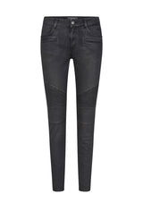 Biker Style Coated Dark Grey Coated Jean | Alanis | Mos Mosh Jeans MOS MOSH