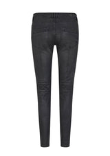 Biker Style Coated Dark Grey Coated Jean | Alanis | Mos Mosh Jeans MOS MOSH