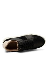 Black Leather Winter Sneakers | Valda Court Warm | Shoe The Bear Trainers Shoe The Bear