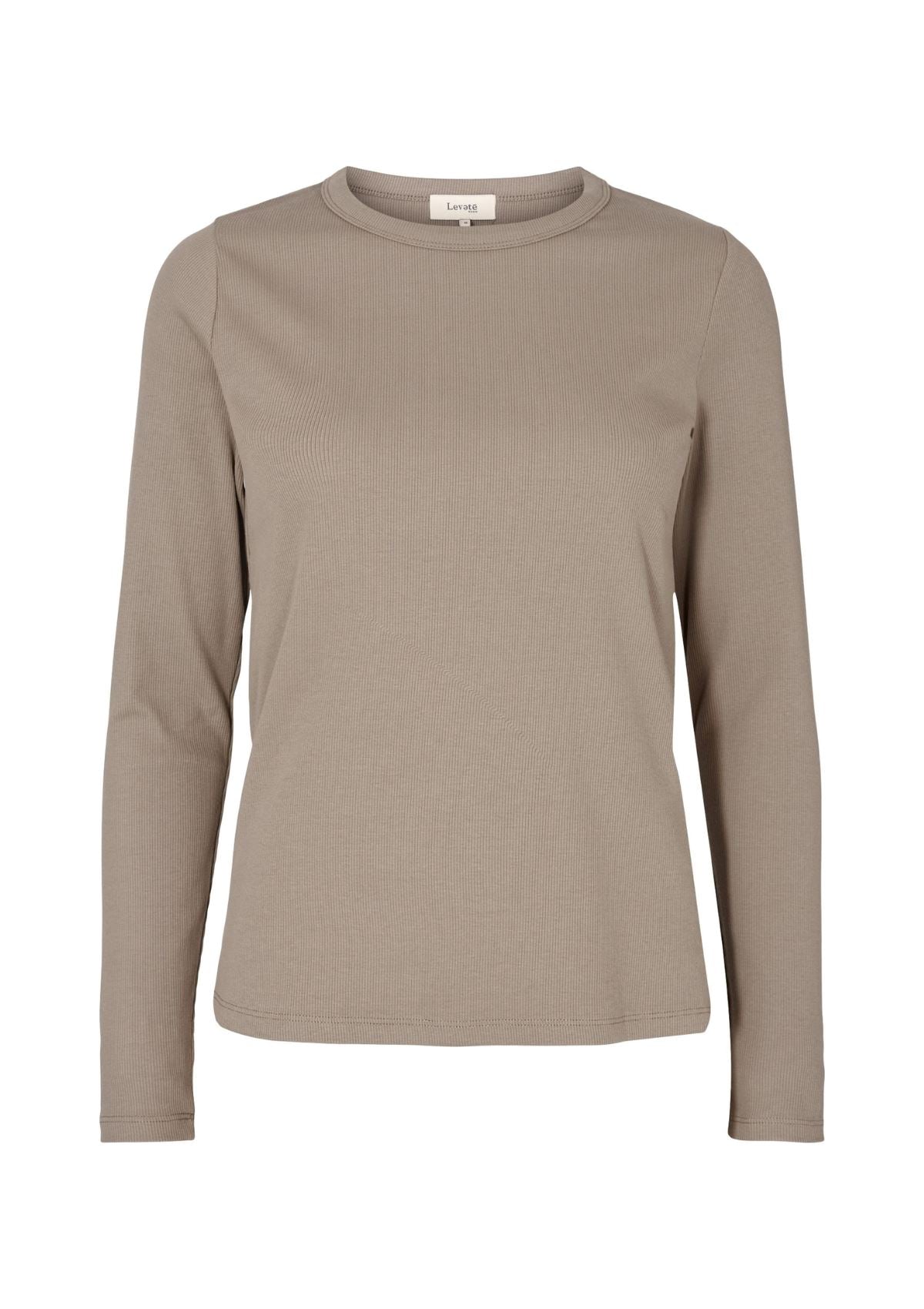 Cotton Ribbed Long Sleeve Top | Levete Room Long Sleeve T-Shirt Levete Room