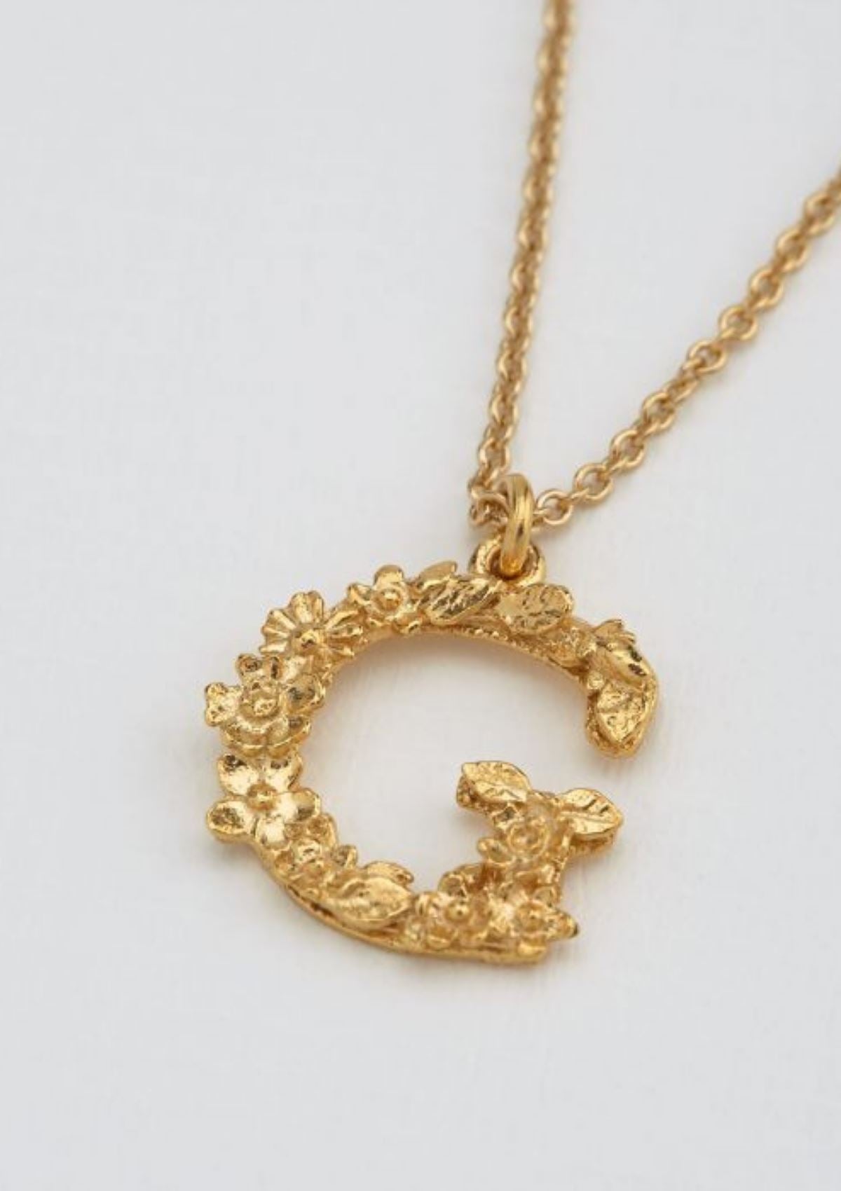 Floral Letters Gold Plated | Alex Monroe Necklace Alex Monroe