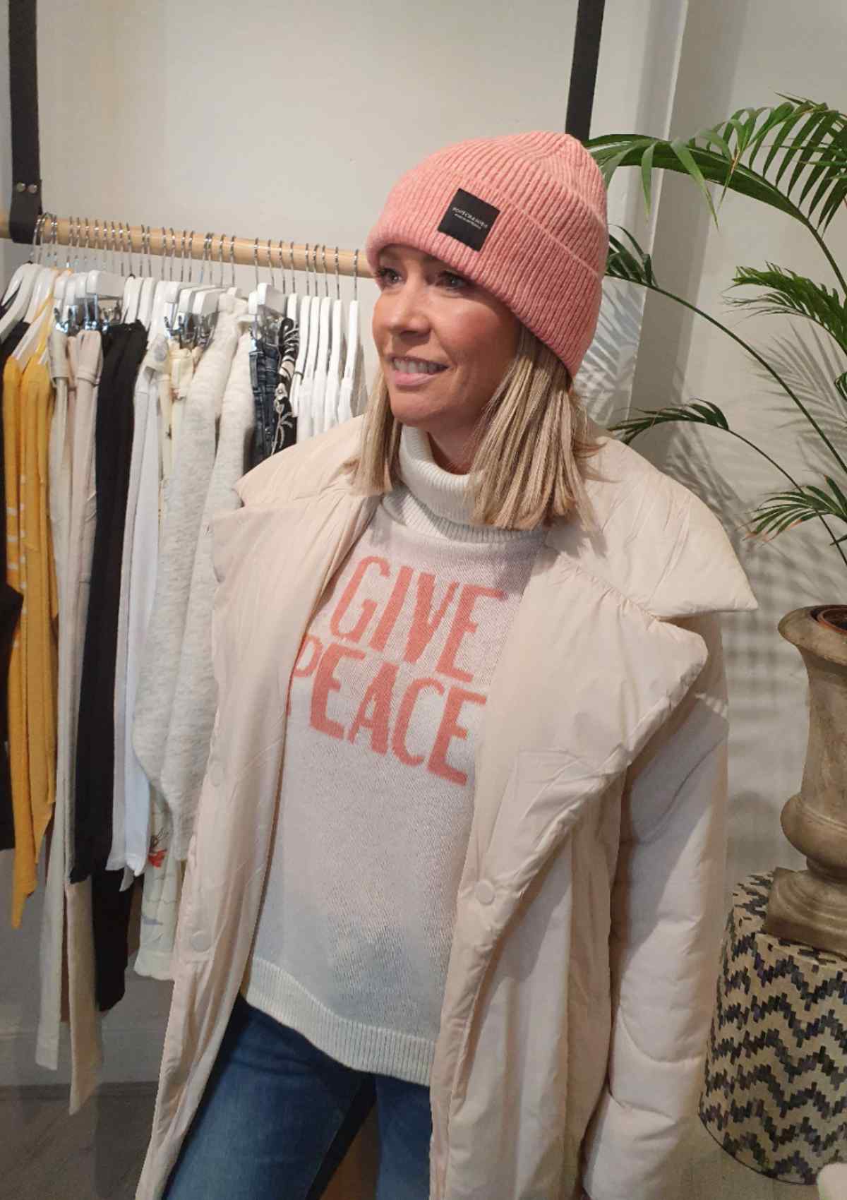 Slogan Cashmere Mix Polo | Berenice Jumper Berenice