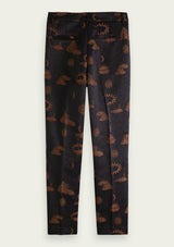Jacquard Tapered High Rise Trousers | Scotch & Soda Trousers Scotch & Soda