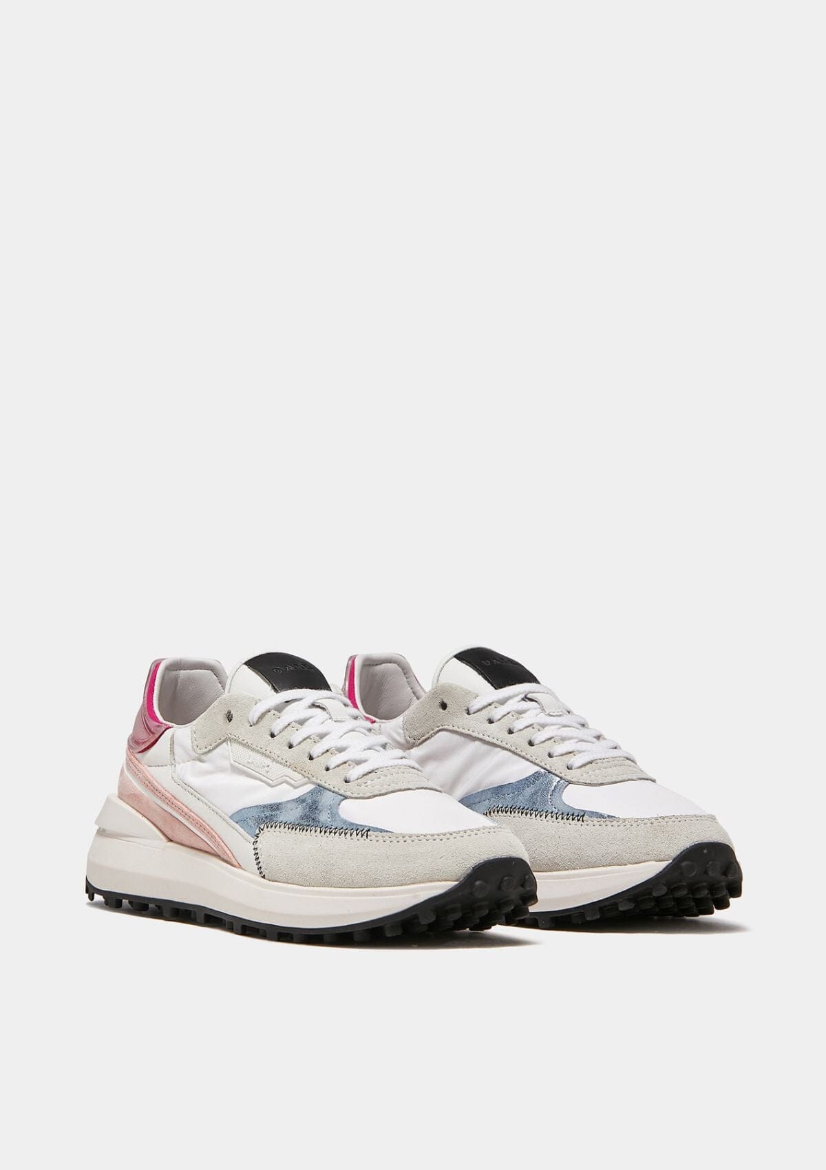 Lampo Nylon White Fuxia | D.A.T.E Sneakers Trainers D.A.T.E