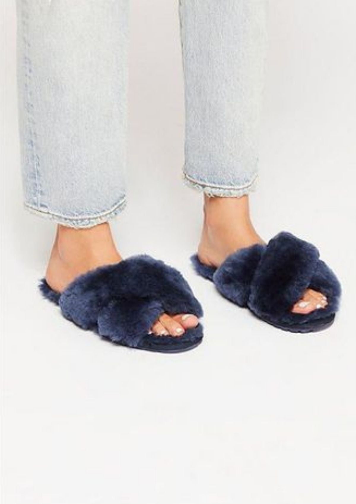 Mayberry Fluffy Slider Slipper | Midnight | EMU Australia Slippers EMU Australia