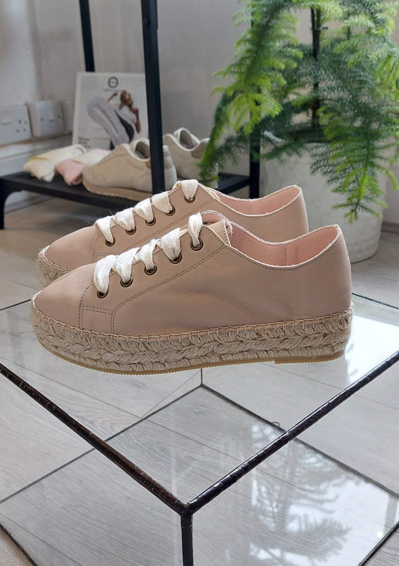 Nude Leather Espadrilles | Macarena Espadrilles Macarena