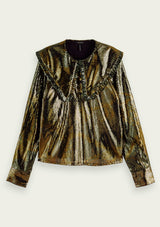 Printed Sequin Collar Blouse | Scotch & Soda Blouse Scotch & Soda