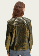 Printed Sequin Collar Blouse | Scotch & Soda Blouse Scotch & Soda