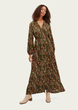 Printed Wrap-over Maxi Dress | Scotch & Soda Dress Scotch & Soda