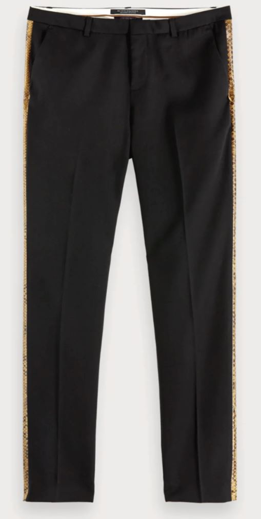 Scotch & Soda Tailored Side Stripe Snake Trouser Trousers Scotch & Soda