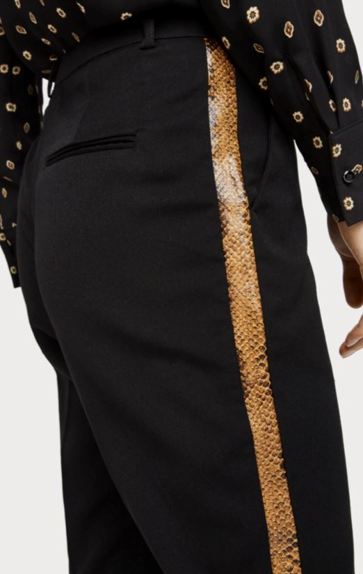 Scotch & Soda Tailored Side Stripe Snake Trouser  Eighty Seven