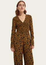 Smocked Printed Jumpsuit | Scotch & Soda Jumpsuit Scotch & Soda