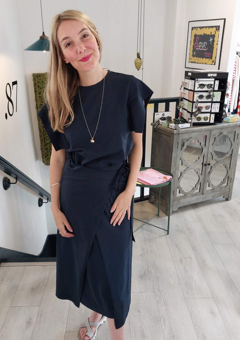 Wrap Over Jersey Dress | Emin & Paul Dress Emin + Paul