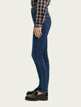 High Rise Deep Indigo Skinny Jeans | The Line | Scotch & Soda | 167043 Jeans Scotch & Soda